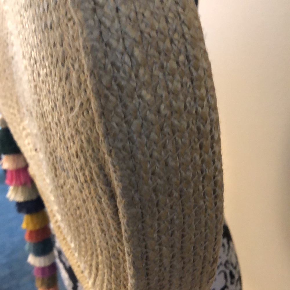 Jute Blend Round Shoulder Bag With Multi-Color Ta… - image 7